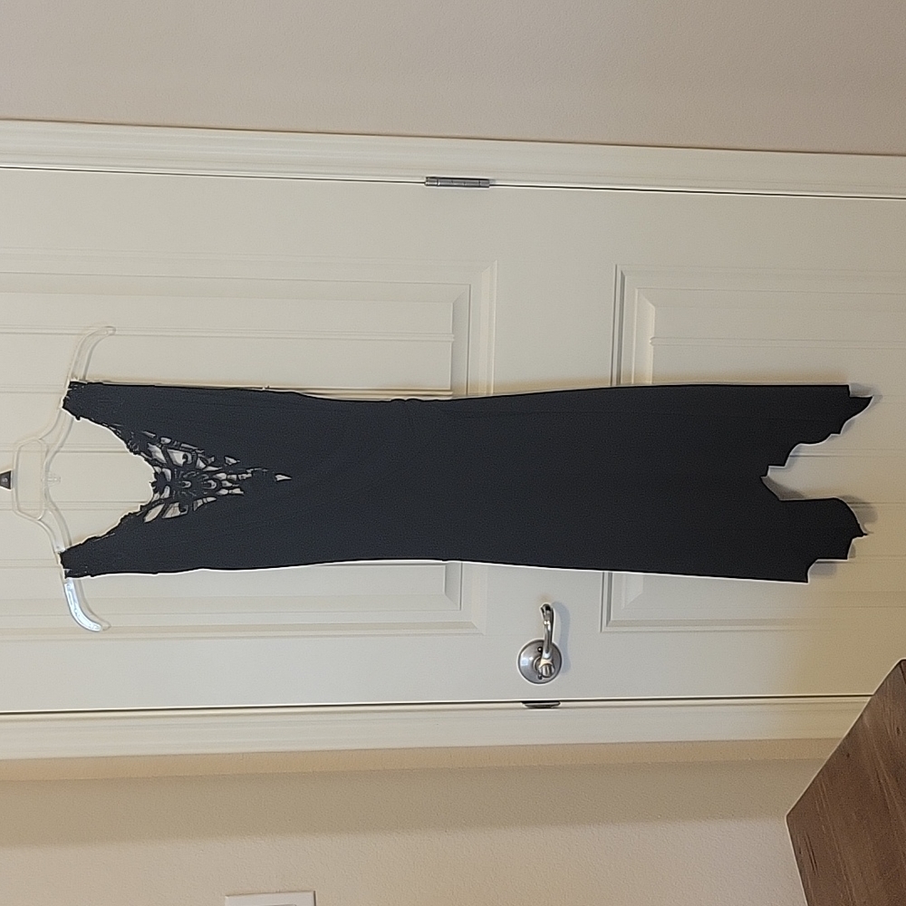 Black wrap asymmetrical dress Soprano